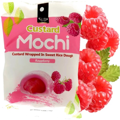 Mochi ryžové sušienky s malinovou náplňou 110g ROYAL FAMILY