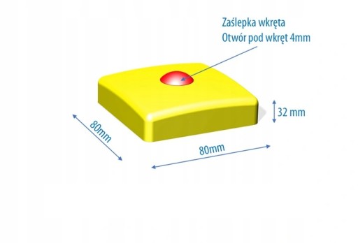 KRYT SLNKA NA NOSNÍK 80x80mm na hranoly