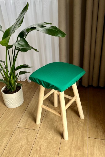 Štvorcový vankúš na taburetku 30x30 ZELENÁ