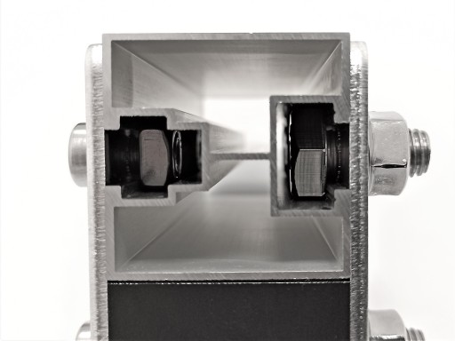 Uhlový konektor pre konštrukčné profily TL_8_120 PV L-Type 4040 M8 Torrin V-