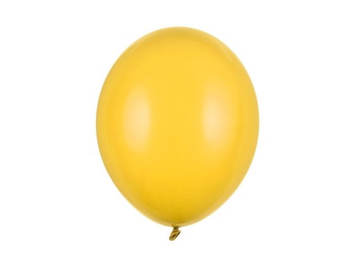 ŽLTÉ BALÓNY pastelové silné 27 cm 12 palcov 50 ks na girlandy