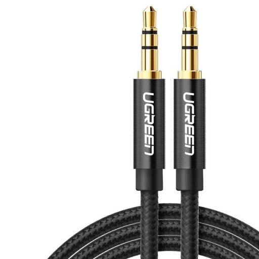 UZELENÝ ODOLNÝ AUDIOVÝ KÁBEL MINIJACK KÁBEL MINIJACK 3,5MM AUX BRAID 2M