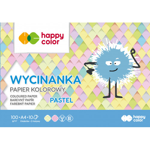 Zápisník z farebných papierov Happy Color A4 10K 100g