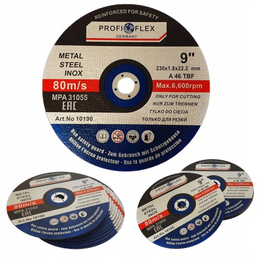 PROFI KOVOVÝ DISK 230MMx1,8MM 22,23MM 6000 RPM ODOLNÝ SPOĽAHLIVÝ