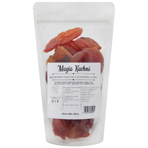 Sušená broskyňa 500g S PRIDANÝM CUKROM