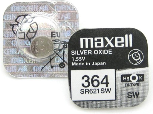 Batéria SR621SW 364 pre MAXELL Watch Silver Button 1 kus Originál