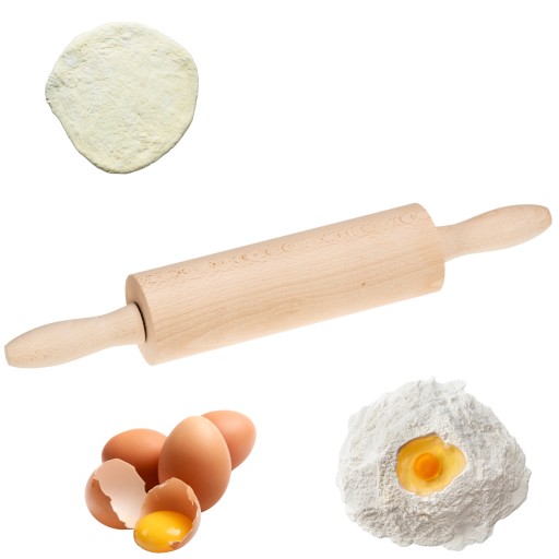 KUCHYŇSKÝ POHYBLIVÝ DREVENÝ VALEC NA CESTO 39CM