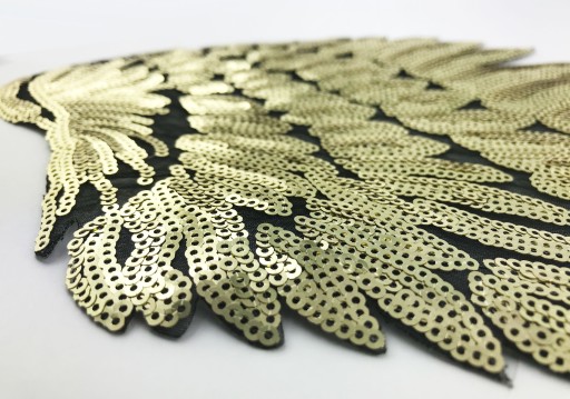 Termo nášivka Flitre Gold Wings VEĽKÁ 34cm