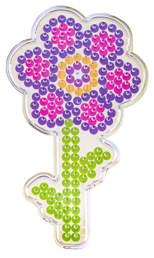 Nažehľovacie korálky FLOWER Žehlička pre deti Šablóna