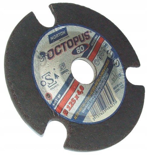 NORTON OCTOPUS Brúsny kotúč 125x4mm P60