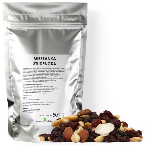 STUDENT MIX s orechmi a sušeným ovocím 500g