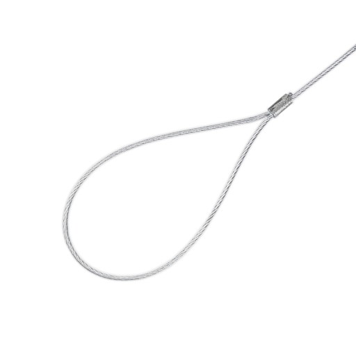 Lano PVC Oceľový kábel s očkami Slučky 3mm 400cm 4m