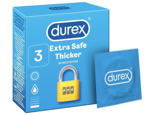 DUREX EXTRA SAFE kondómy 3 kusy