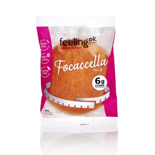FeelingOK Nízkosacharidová Focaccella 80g NÍZKÝ CARB