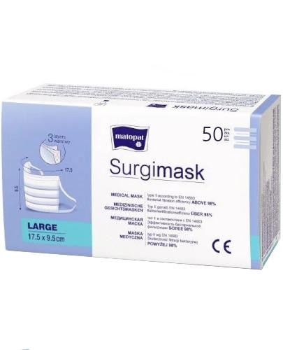 Jednorazová maska Matopat Surgimask L 50 kusov