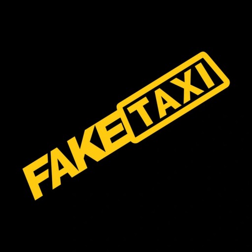 FAKE TAXI nálepka na autá, autá, motorky, 20CM