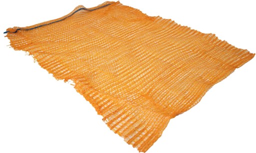 Rašlová taška so šnúrkou 50x80 cm, oranžová, 30 kg