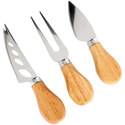 EXCELLENT HOUSEWARE nerezový príbor na syr, 3 ks.