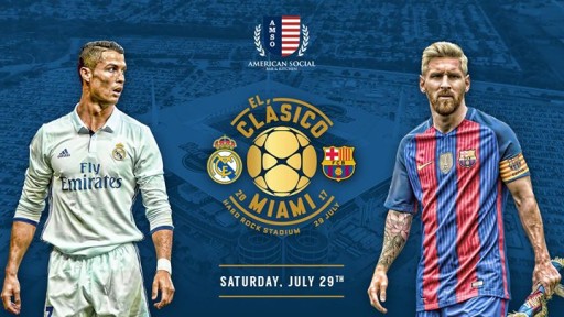 Termálna nálepka El Clasico Miami Real Barcelona