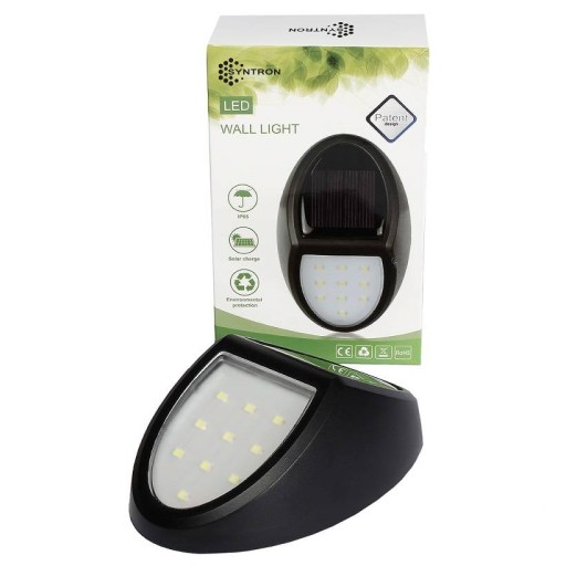 solárne svietidlo nástenné svietidlo súmrakový senzor 10LED