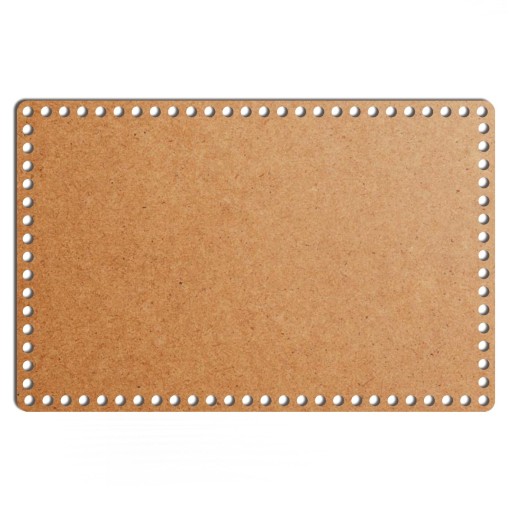 šedý základný košík dno 28x43cm HDF obdĺžnik