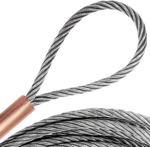 Nerezové oceľové lanko s očkami Očká 2 mm 80 cm 0,8 m