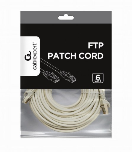 PATCHCORD LAN ETHERNET RJ45 CAT6 FTP OBRAZOVANÝ SIEŤOVÝ KÁBEL 10M