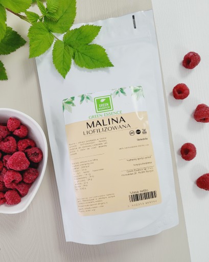 MALINA SUŠENÁ CELÁ 95% 20g chrumkavé ovocie