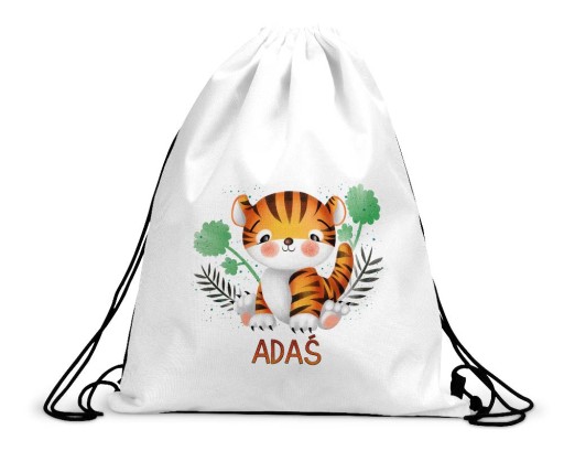 Taška na batoh do škôlky na topánky Meno TIGER