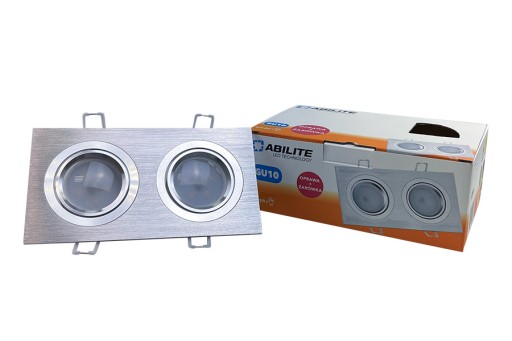 Svietidlo ABILITE + GU10 LED žiarovka TEPLÁ BIELA 9,6W