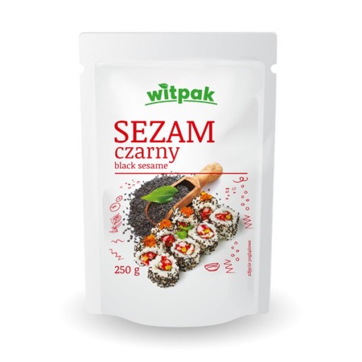 SEZAMOVÉ SEMIENKY ČIERNE LÚPANÉ 250g WITPAK SUSHI SEEDS
