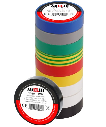 10 KS PEVNÁ PVC IZOLAČNÁ PÁSKA VODEODOLNÁ