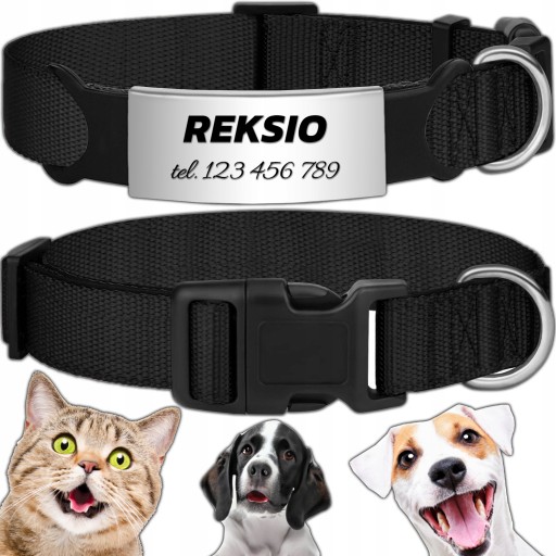 SILNÝ NASTAVITEĽNÝ OBLIEK PRE PSA INDEX MAČKA PES + GRAVÍR 20-30cm S