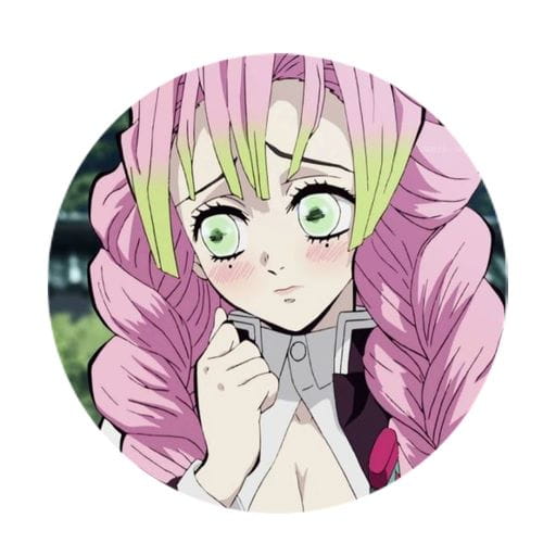 Anime odznak Kimetsu no Yaiba Mitsuri 58 mm