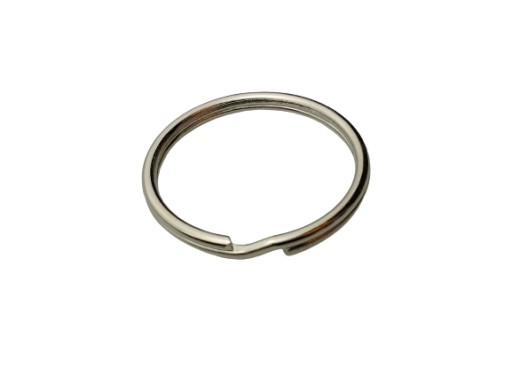 Špirálový kožený prsteň 25/2 mm strieborný 10 ks (2)