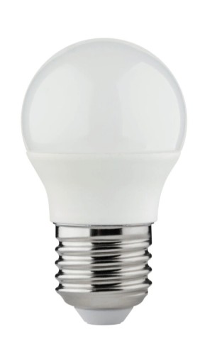LED guľová žiarovka E27 s veľkým závitom G45 6,5W = 60W neutrálna biela 4000K