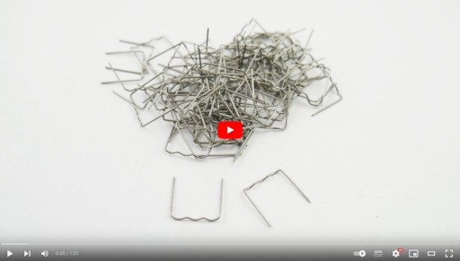 Plastové STAPLES RS16 100ks ploché MALÉ VLNY 0,6mm na opravu plastov