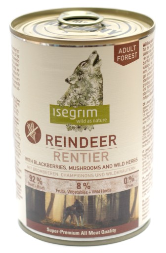 ISEGRIM REINDEER dospelý pes 400g sob
