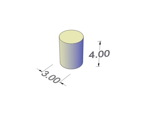 Cylindrický neodymový magnet MW 3x4 N38, sada 50 kusov