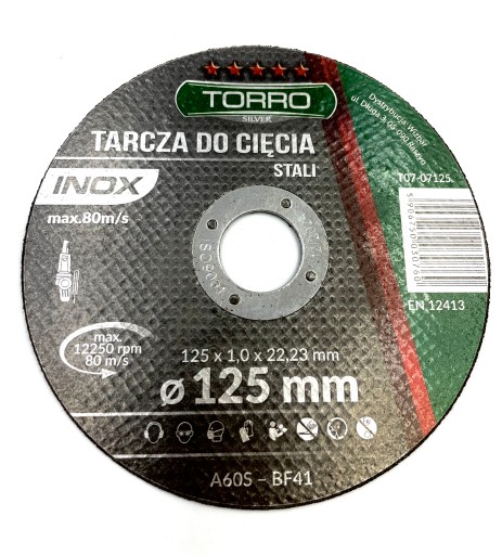 Oceľové rezné kotúče ⌀125 Torro