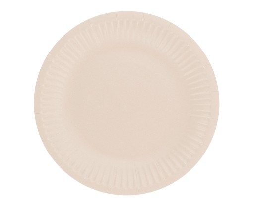 Svetloružové papierové taniere 18 cm 6 ks.