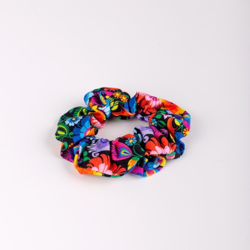RUB NA VLASY SCRUNCHIE, LOWICKA FROTÉ, ČIERNA