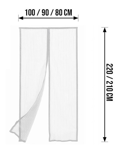 SIEŤKA PROTI KOMÁROM NA DVERE, BALKÓNOVÉ OKNO, VEĽMI PEVNÁ, PEVNÁ, 80/90/100 x 210/220