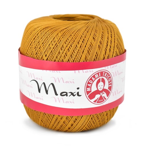 Cordonek MAXI MADAME TRICOTE 100 g 6340 horčica