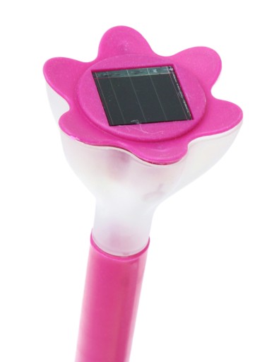 Záhradná solárna lampa FLOWER kvetina 33cm FARBY