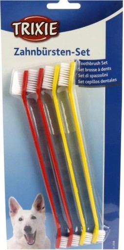 Trixie Zubné kefky pre psov, 4 kusy