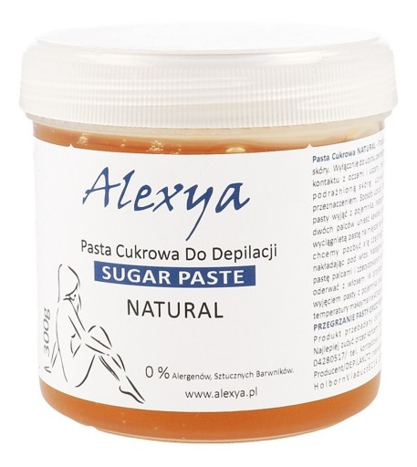 Alexya Cukrová pasta Prírodná pasta na odstraňovanie chĺpkov 300g