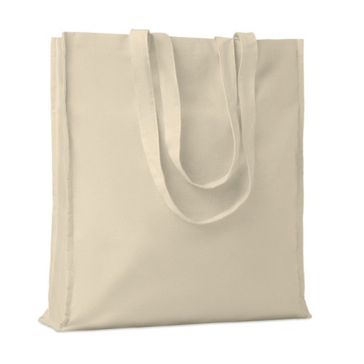 Bavlnená plátená taška ECO SHOPPING Shopperbag širšia, rozťahovacia, priestranná