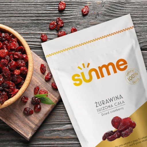 SUŠENÉ BRUSNICE 500g Čerstvé celé ovocie MEGA kvalita