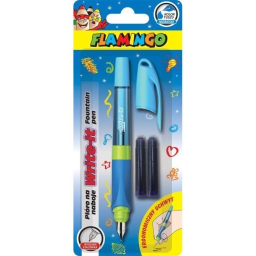 Pero pre ergonomické modré náplne + 2 náplne